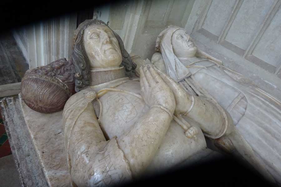 Tomb of John de la Pole 2nd Duke of Suffolk, died 1492, and his wife Elizabeth in Wingfield Church 